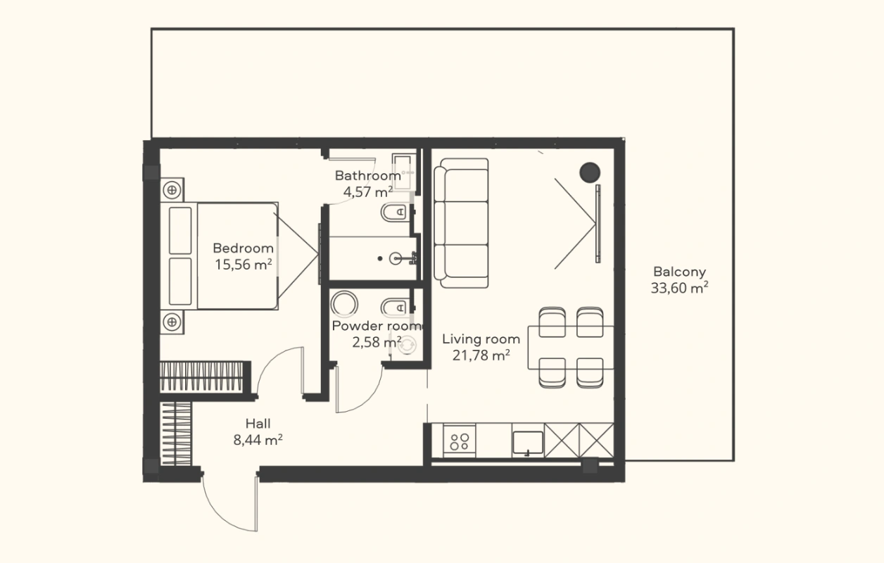 1BR